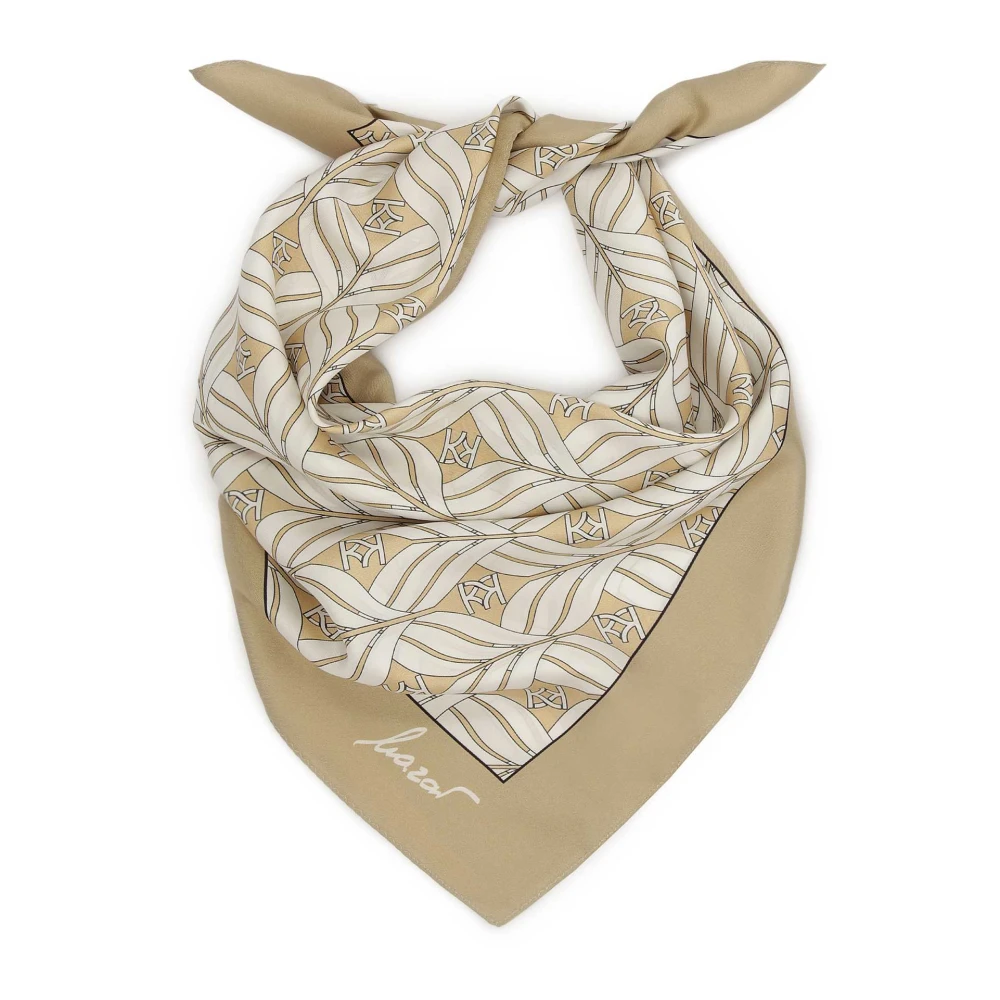 Kazar Luxe beige zijden sjaal Beige Dames