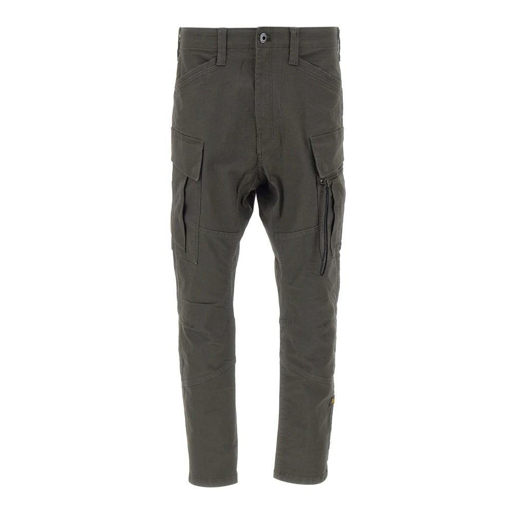 G-Star Men's Gray Slim-Fit Trousers, W30 L32, Zip Pkt3d Cargo Trousers