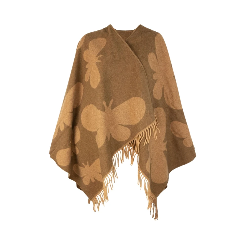 Max Mara Elegant Pace Cape Brown Dames