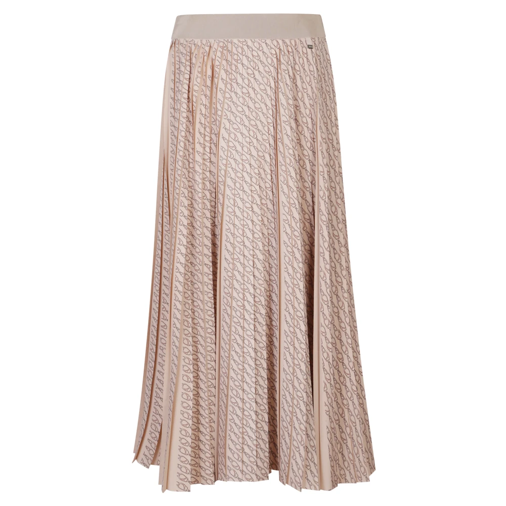 Herno Women's Beige Midi Skirts, L, T-Shirts And Polos