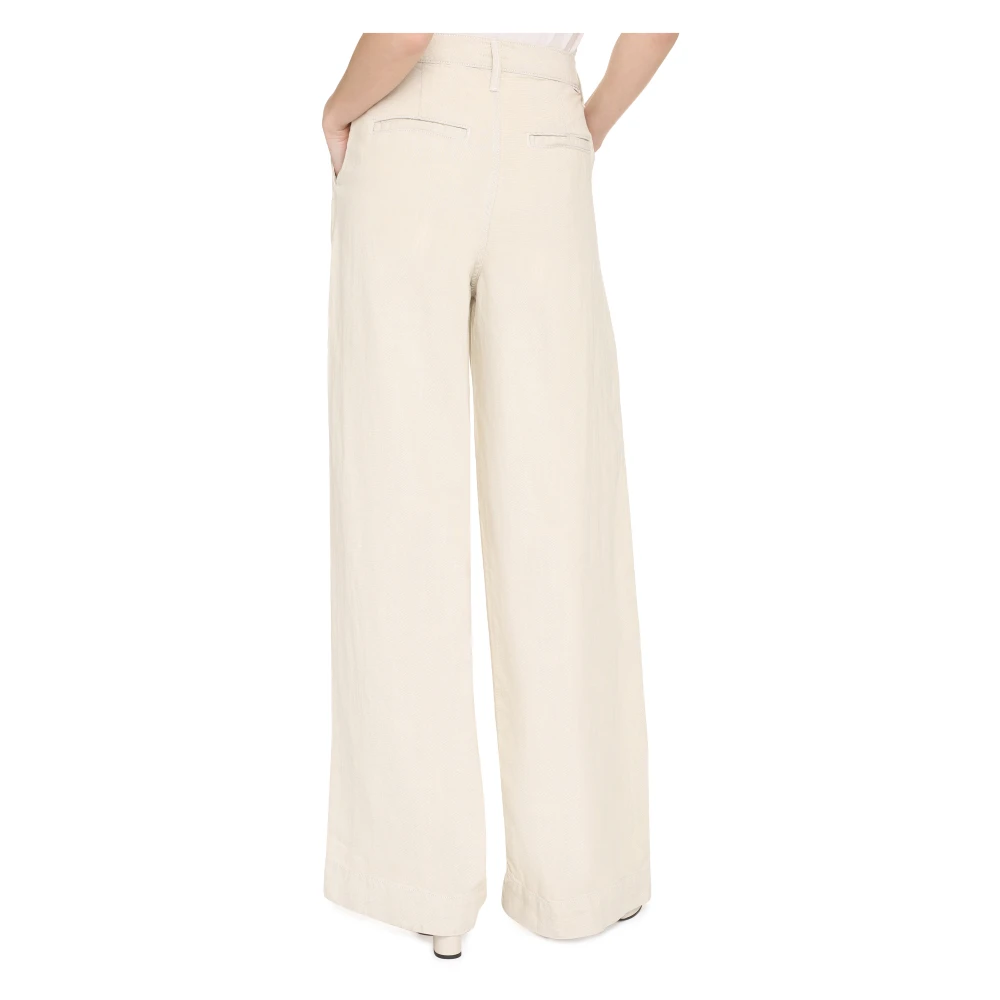 Mother Pouty Prep Hoge Taille Broek Beige Dames