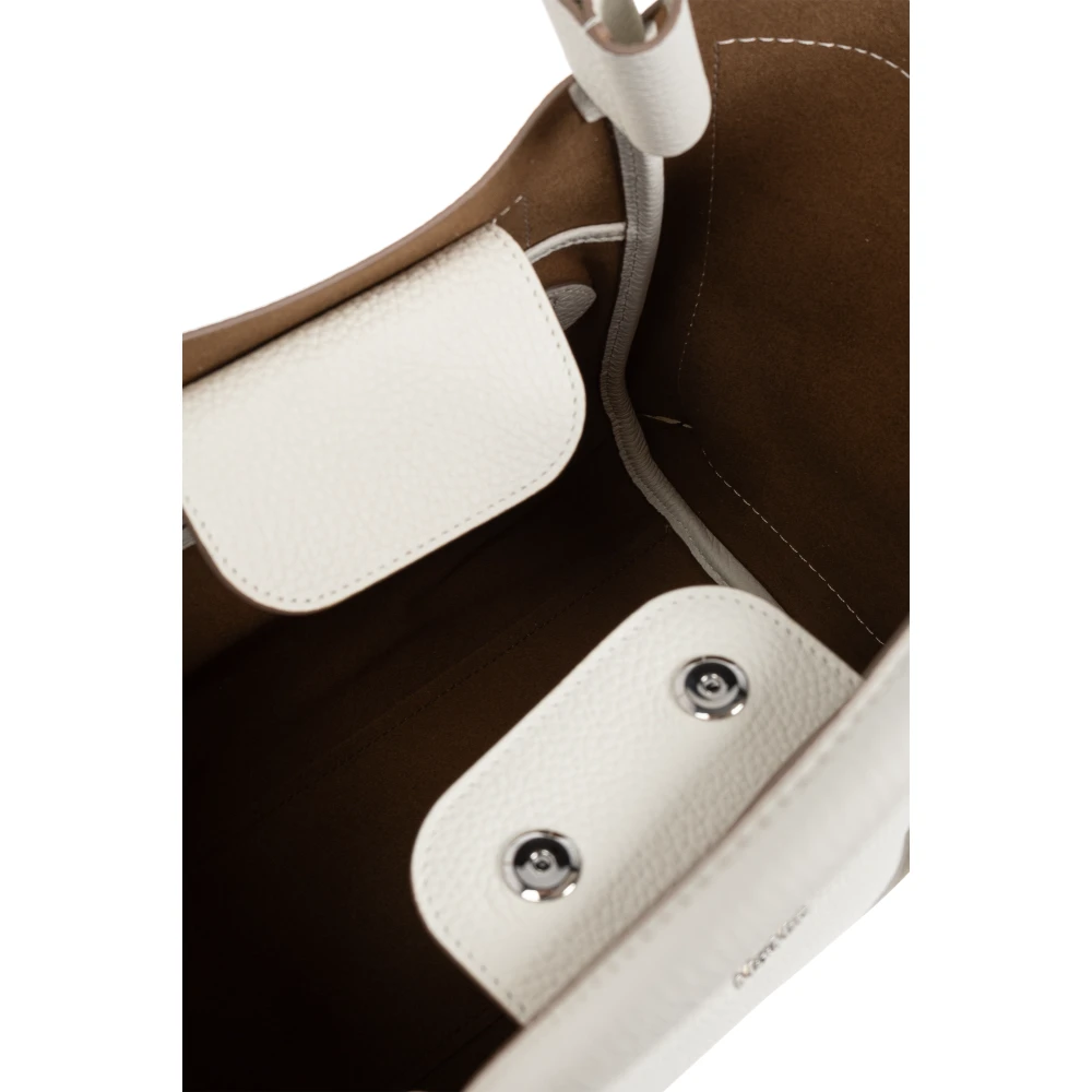 Max Mara Handtas Drummedmarine White Dames