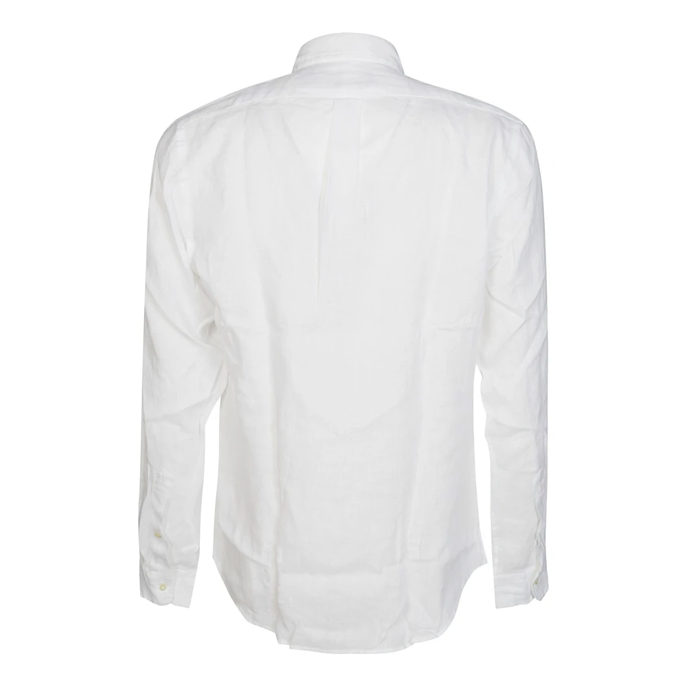 Polo Ralph Lauren Linnen Overhemd White Heren