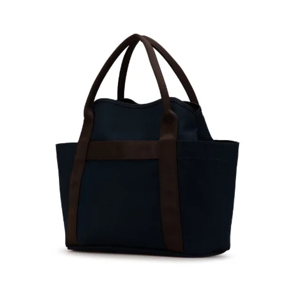Hermès Vintage Pre-owned Canvas shoulder-bags Blue Dames