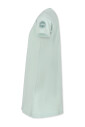 robe-courte-en-pique-de-coton-vert-a-manches-courtes