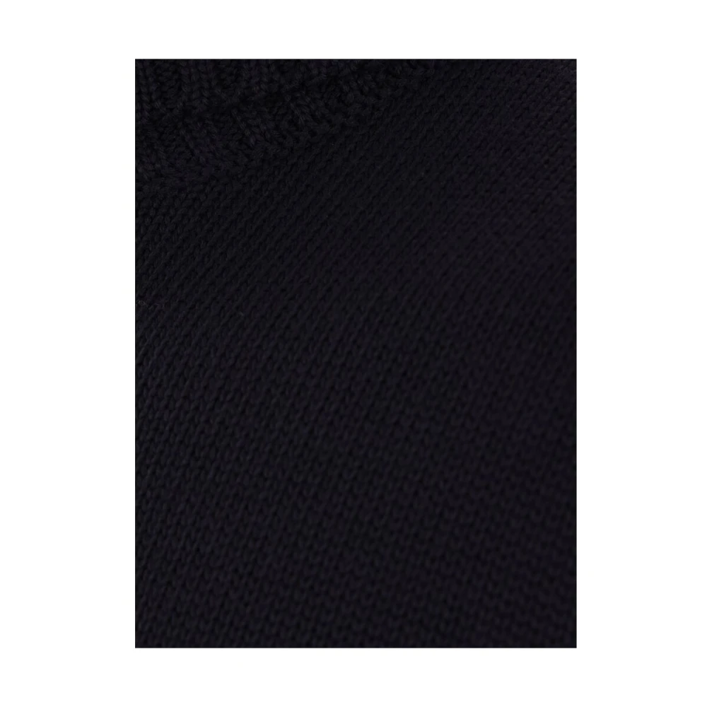 Zanone Blauwe Gebreide Coltrui Sweater Blue Heren