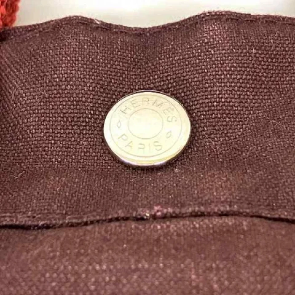 Hermès Vintage Pre-owned Canvas totes Red Dames