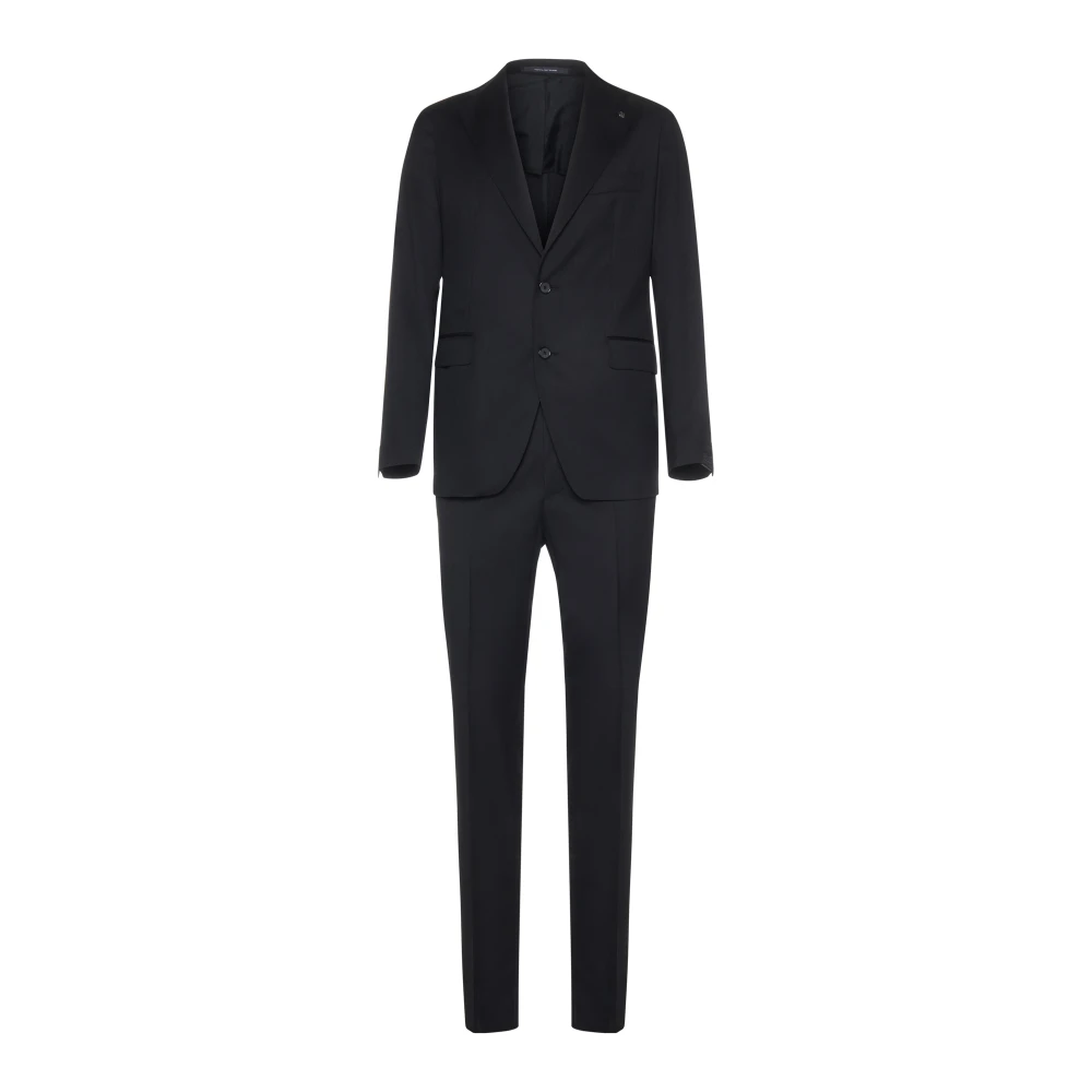 Tagliatore Men's Black Single Breasted Suits, Xl, Vesuvio Suit