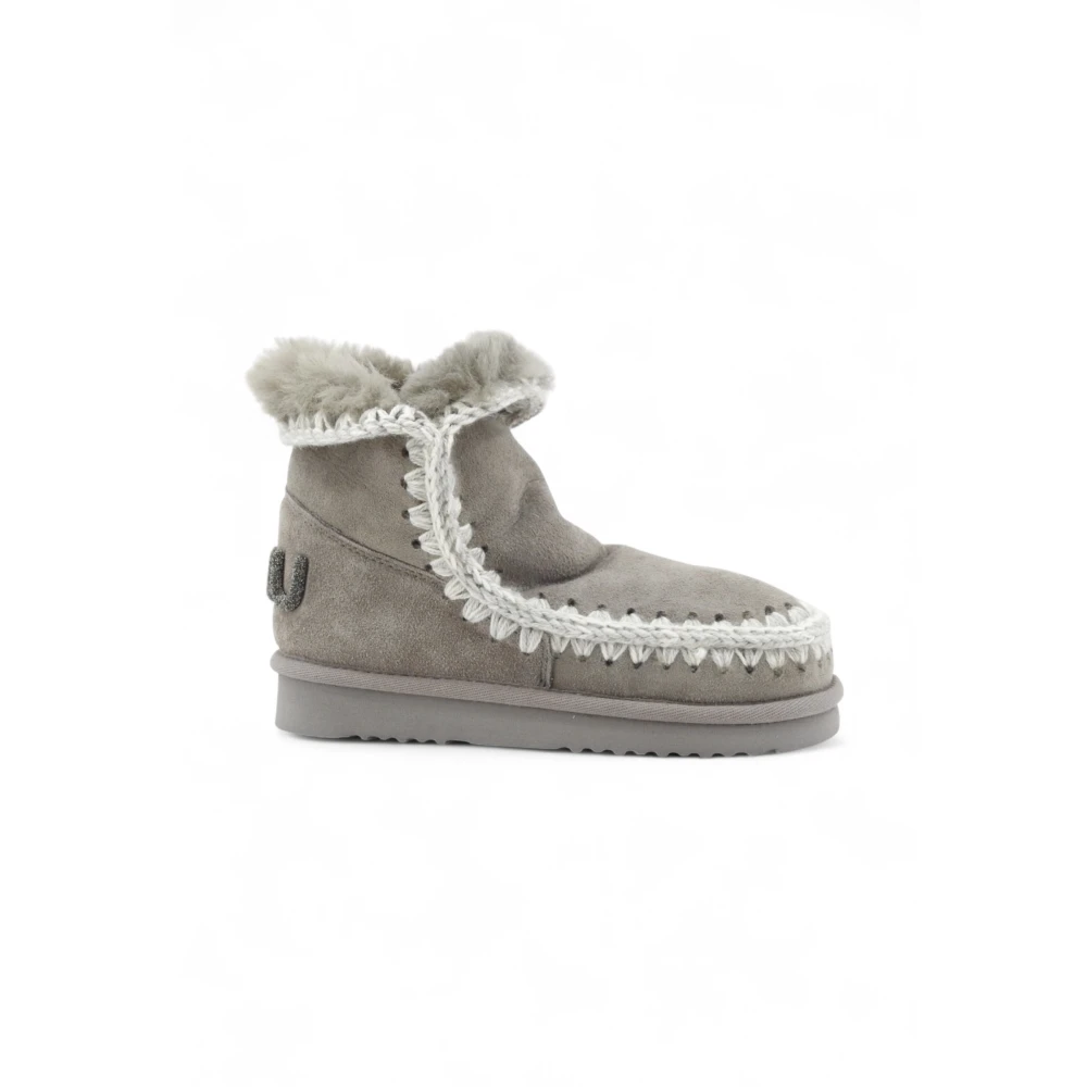 Mou , Winter Boots, Female, Gray, 4 Uk, Eskimo 18 Glitter Logo