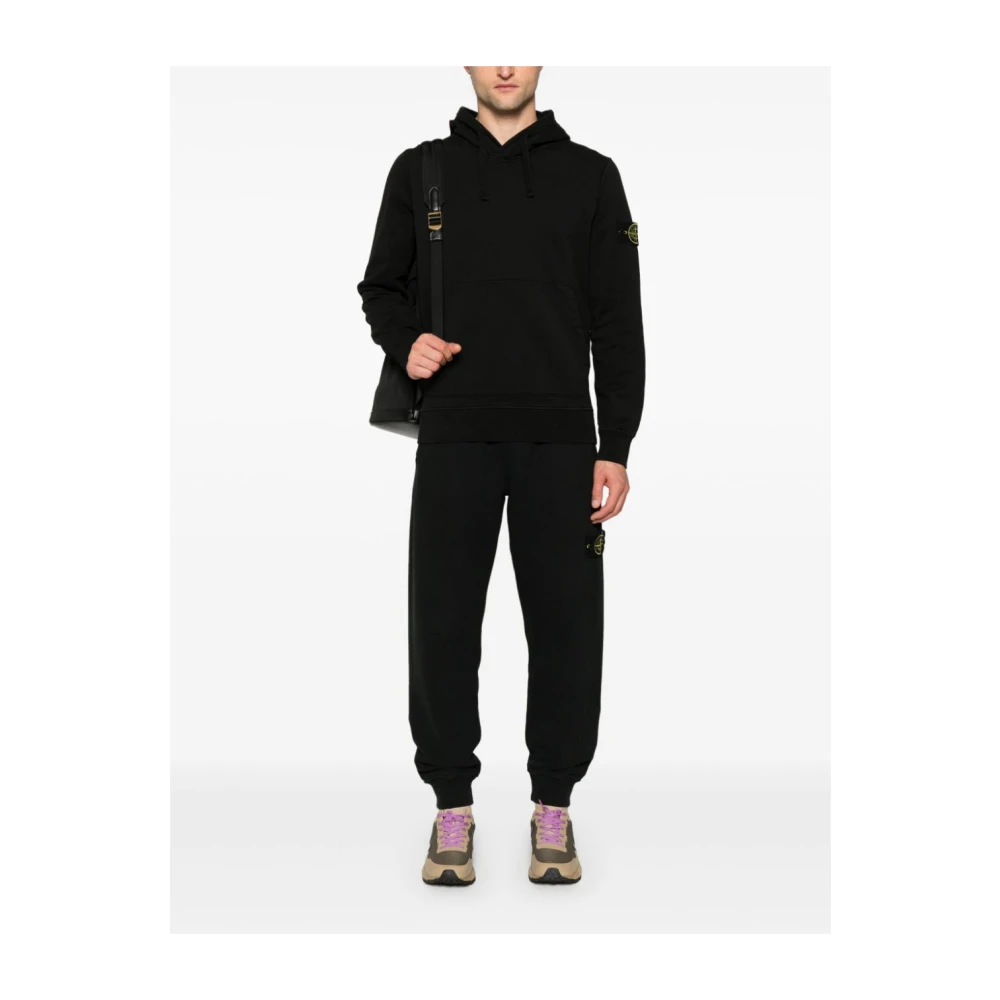 Stone Island Zwarte Trui voor Mannen Black Heren