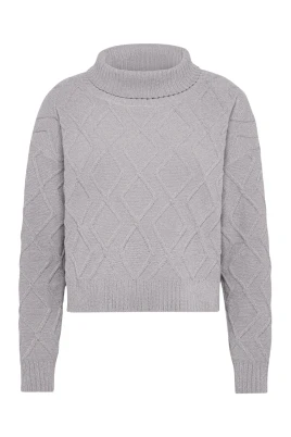 Volcano Collar Chenille Sweater
