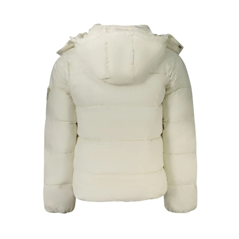 Calvin Klein Witte Polyamide Jas White Heren
