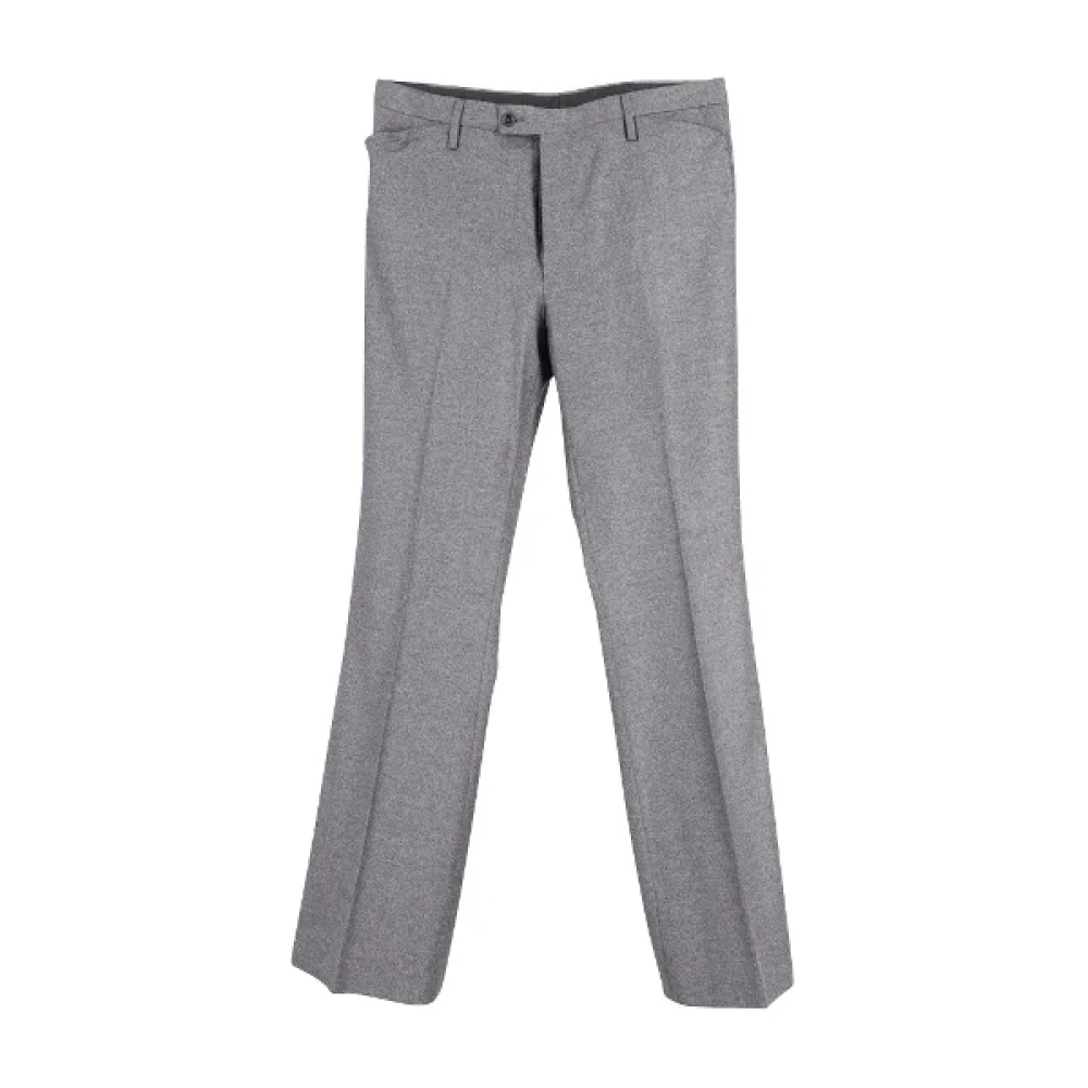 Gucci Vintage Pre-owned Wool bottoms Gray Dames
