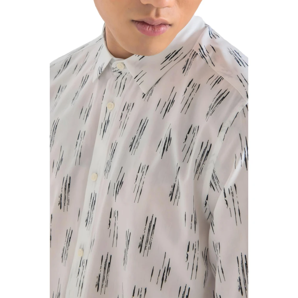 Antony Morato Barcelona Overhemd met Lange Mouwen Lente Zomer Collectie White Heren