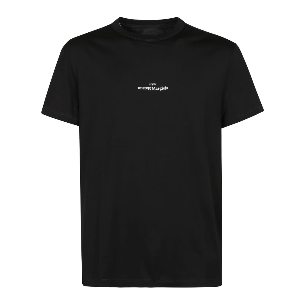 Maison Margiela Hombre Negro Camisetas, Talla: L