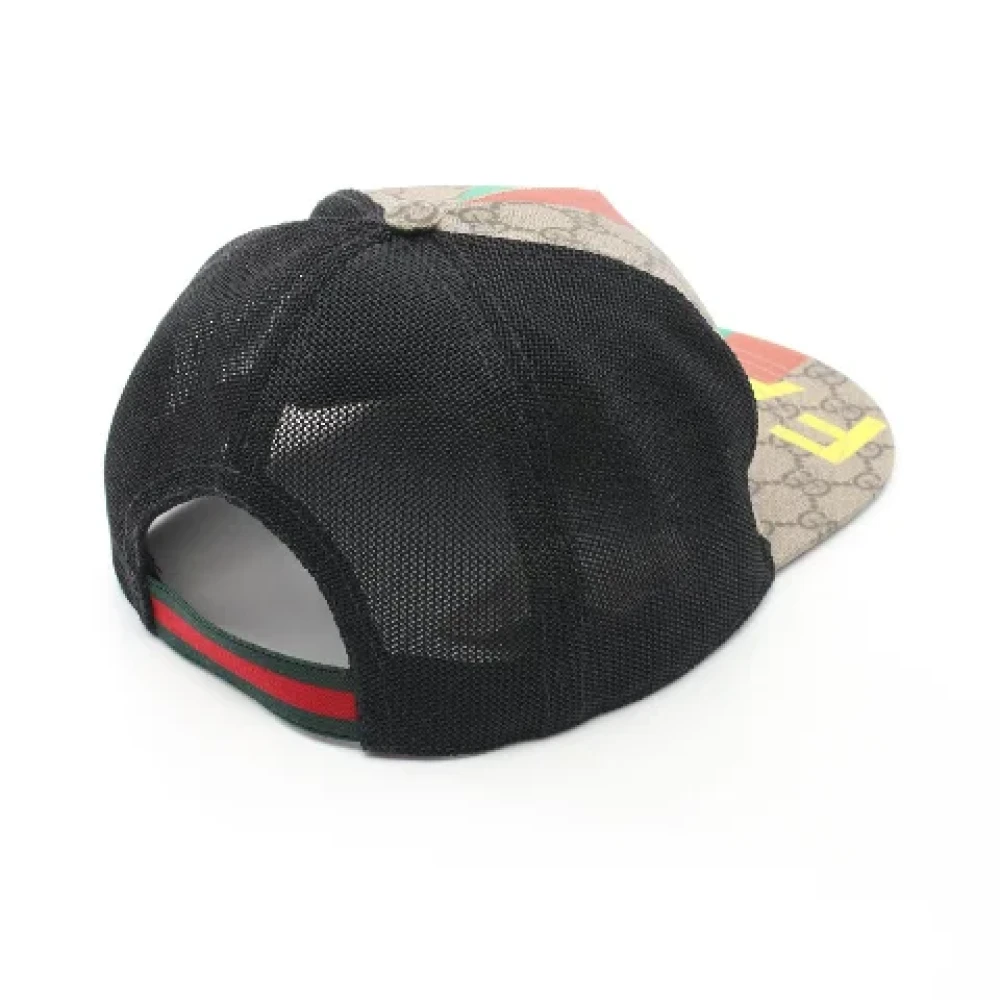 Gucci Vintage Pre-owned Fabric hats Beige Dames