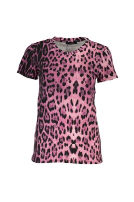 t-shirt-rose-imprime-avec-logo