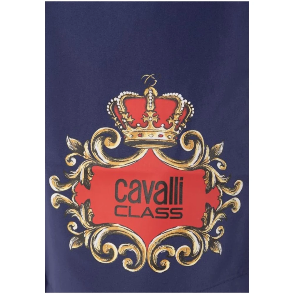 Just Cavalli Mannen Logo Kostuum Blue Heren