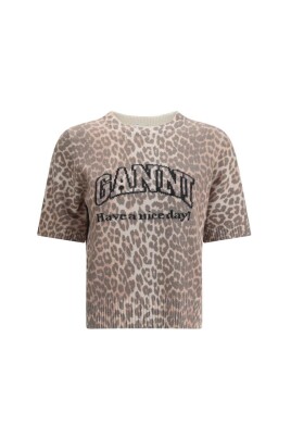leopard-print-short-sleeve-sweater