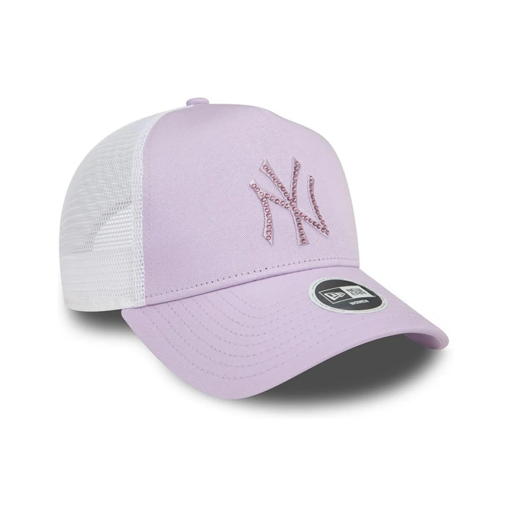 new era Paarse MLB Rhinestone Trucker Hoed Purple Heren