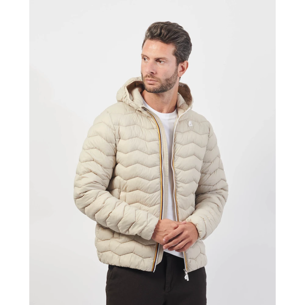 K-way Beige Waterafstotende Jas Beige Heren