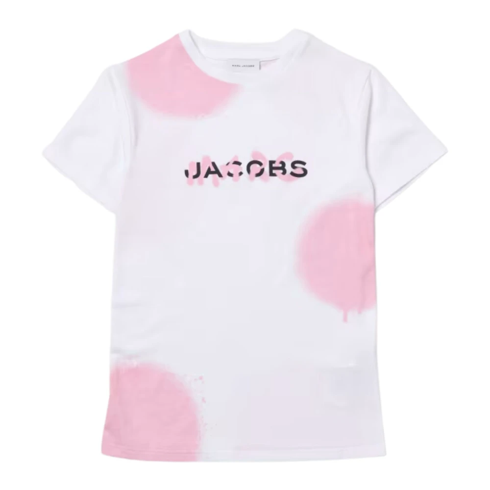 Marc Jacobs Abstrakt Spraymålning Klänning White, Flicka