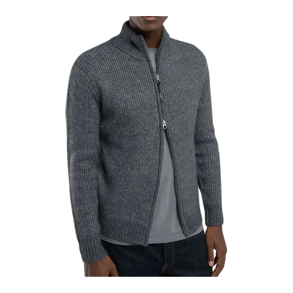 Replay Cardigan met volledige ritssluiting Gray Heren