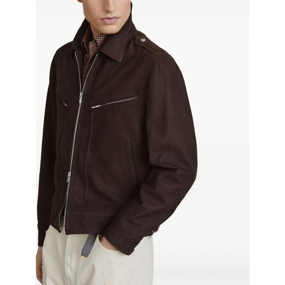 BRUNELLO CUCINELLI Donkerbruine Herenjassen Brown Heren