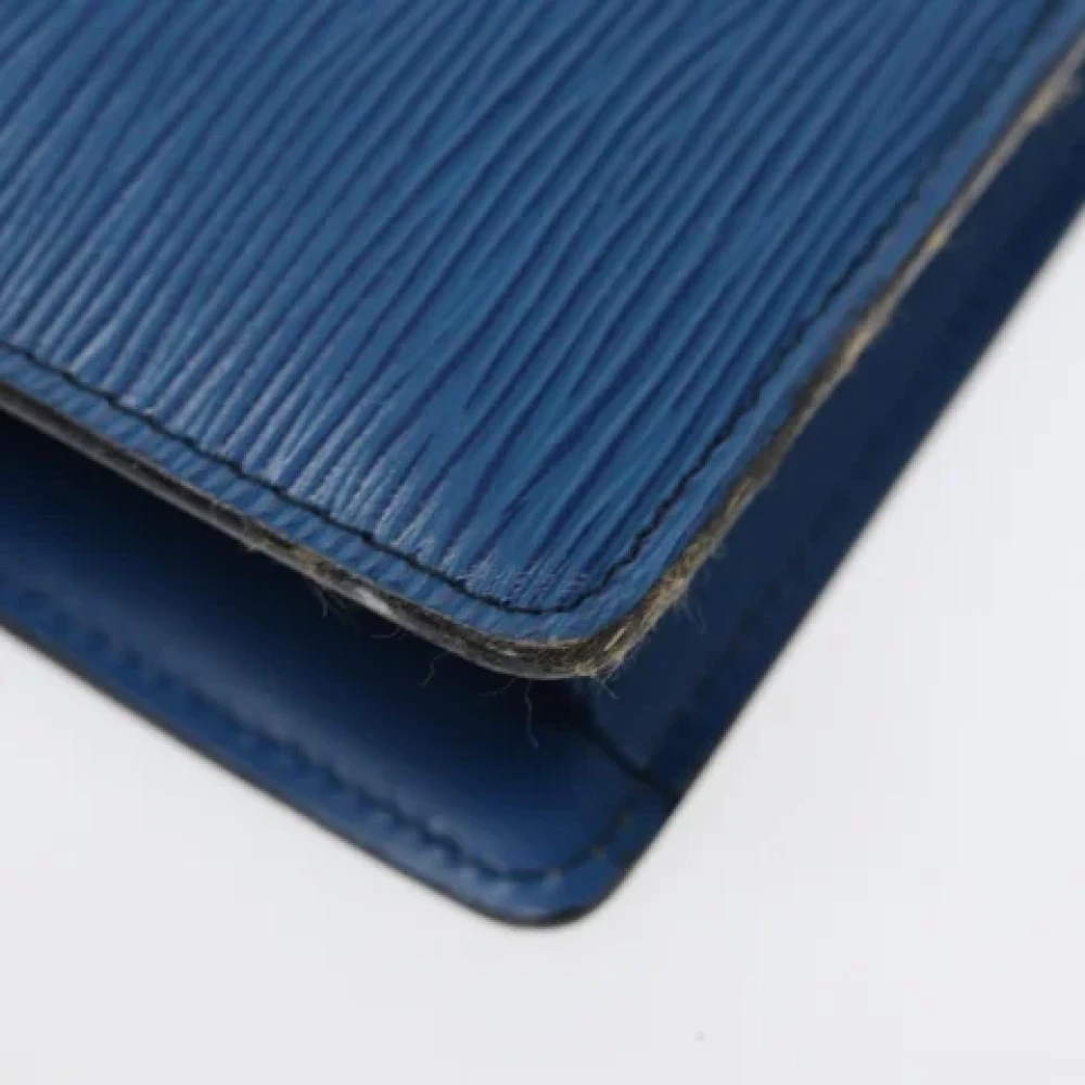 Louis Vuitton Vintage Pre-owned Leather clutches Blue Dames