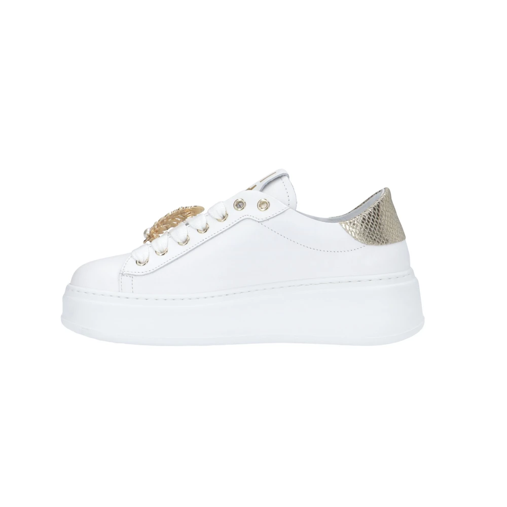 Gio+ Dames Leren Sneakers White Dames