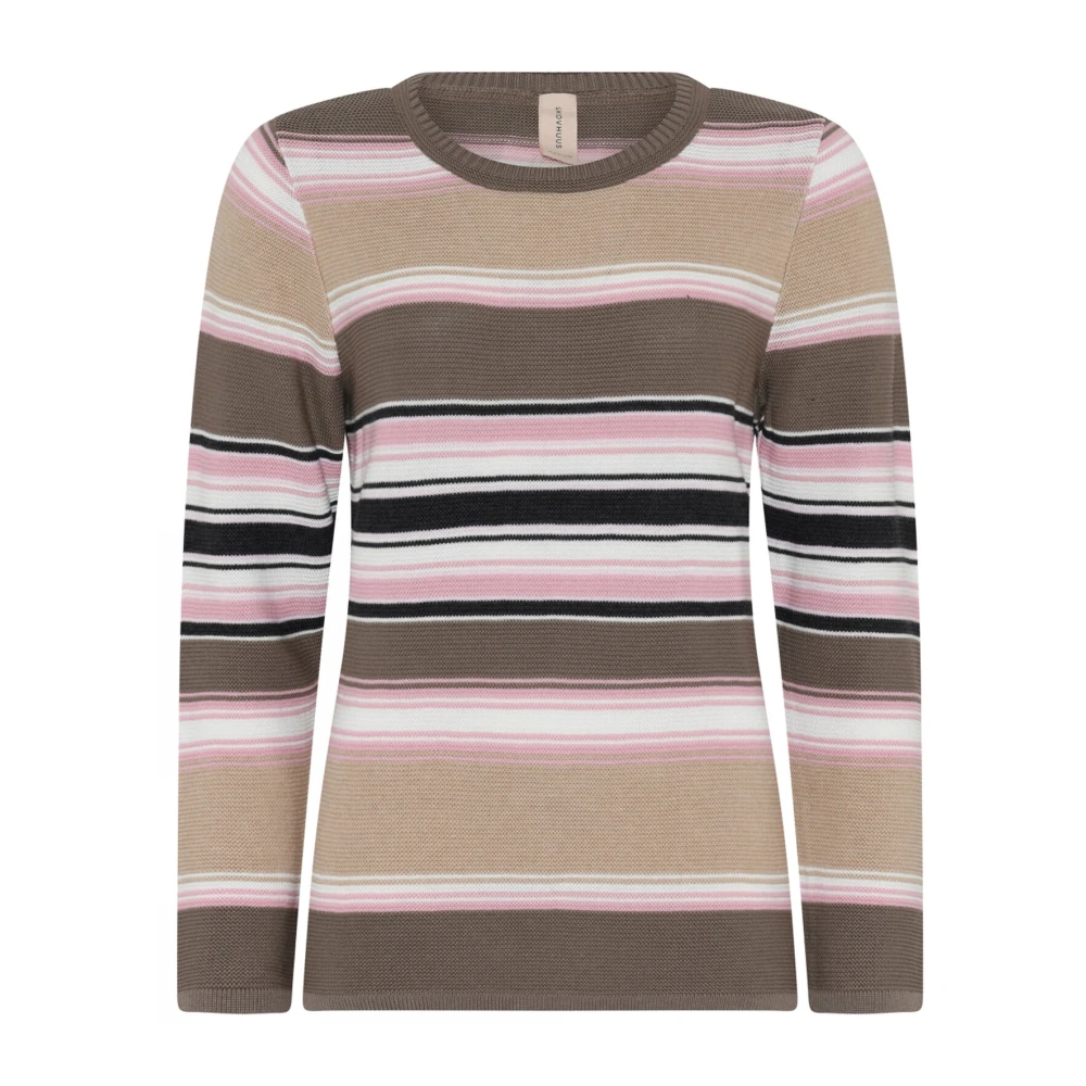 Skovhuus Gestreepte Links Pullo Blouse Sandstorne Multicolor Dames