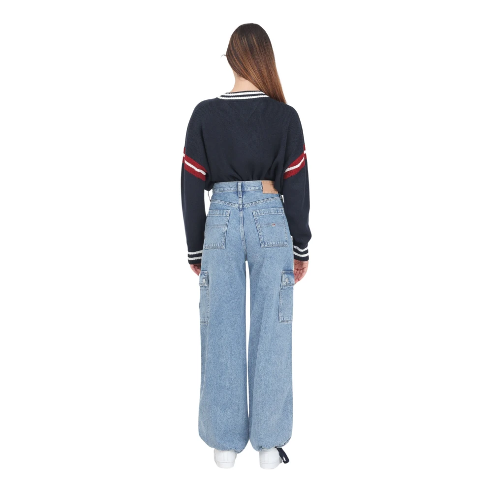 Tommy Jeans Claire Loose High-Waisted Streetwear Jeans Blue Dames
