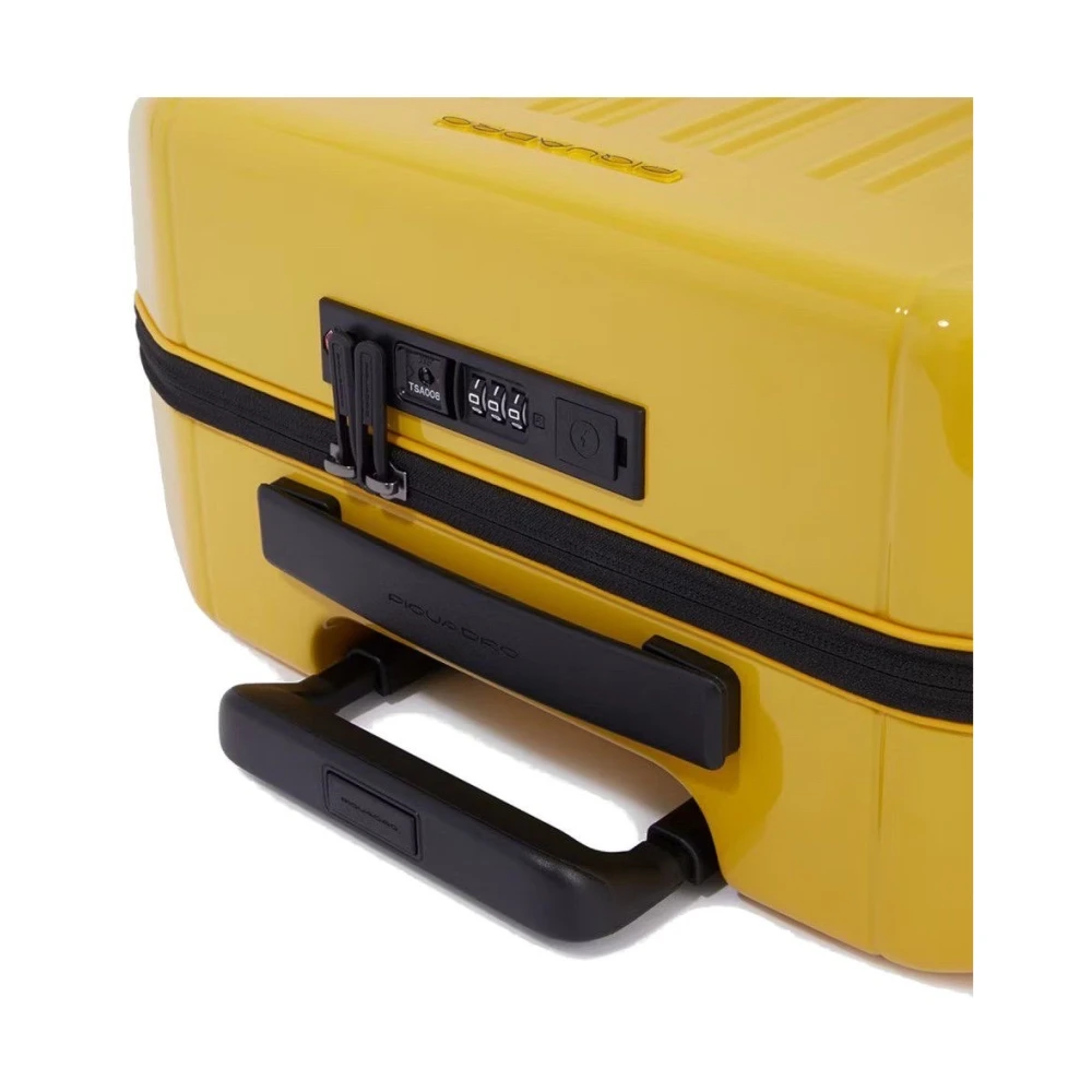 Piquadro Stijlvolle Reistrolley Tas Yellow Unisex