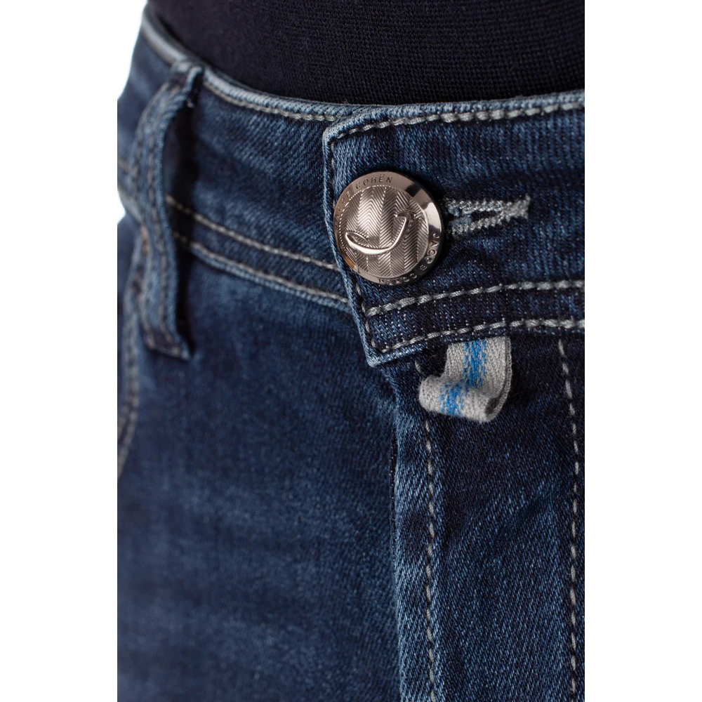 Jacob Cohën Luxe Denim Jeans met Sartoriale Details Blue Heren