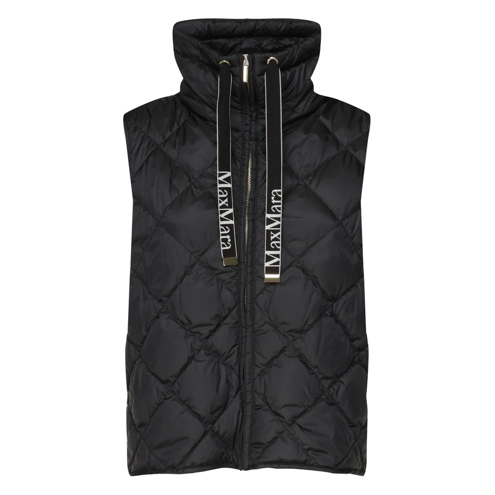 Max Mara Elegante Zwarte Jassen voor Vrouwen Black Dames