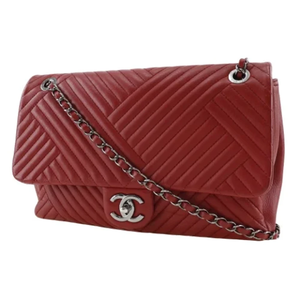 Chanel Vintage Pre-owned Leather chanel-bags Red Dames