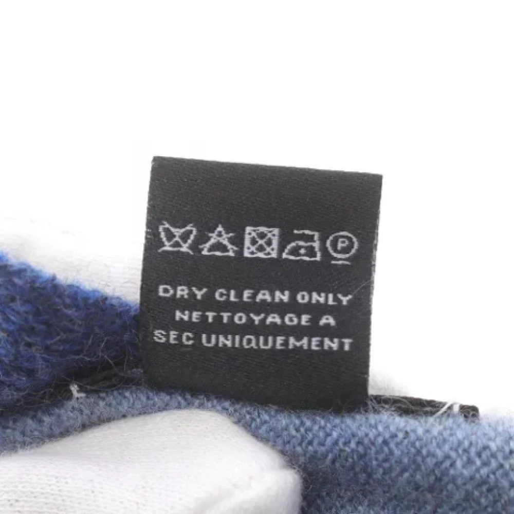 Chanel Vintage Pre-owned Cashmere scarves Blue Dames