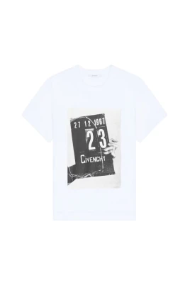 Cotton T-shirt med filmklapps-tryck
