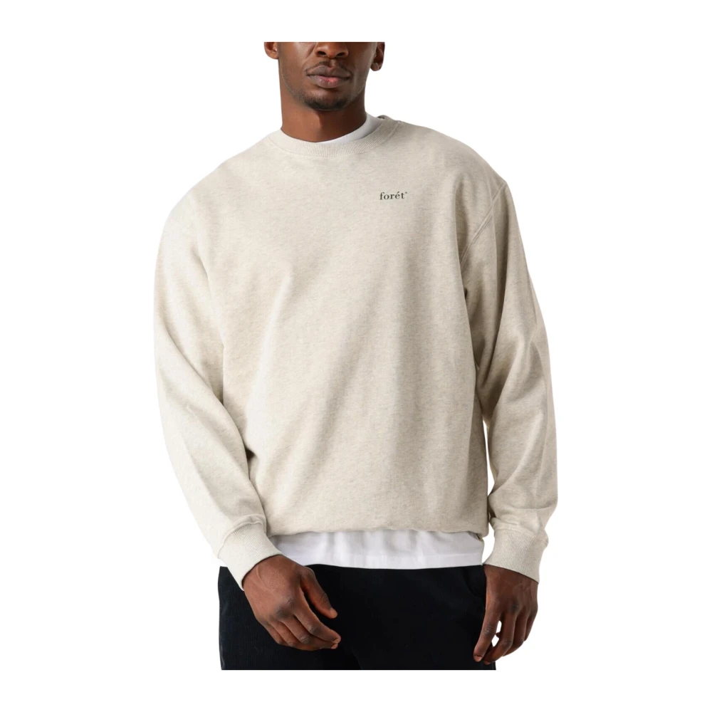 FORÉT Forét Heren Truien & Vesten Ocean Sweatshirt Beige