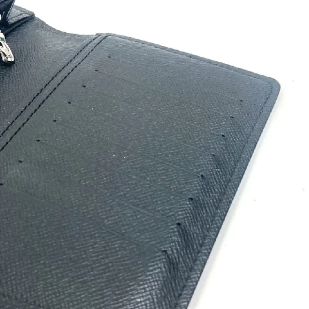 Louis Vuitton Vintage Pre-owned Cotton wallets Black Dames