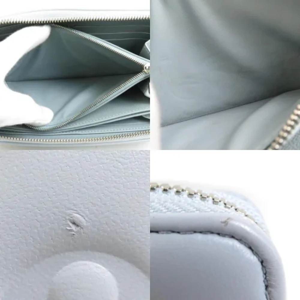 Louis Vuitton Vintage Pre-owned Leather wallets Blue Dames