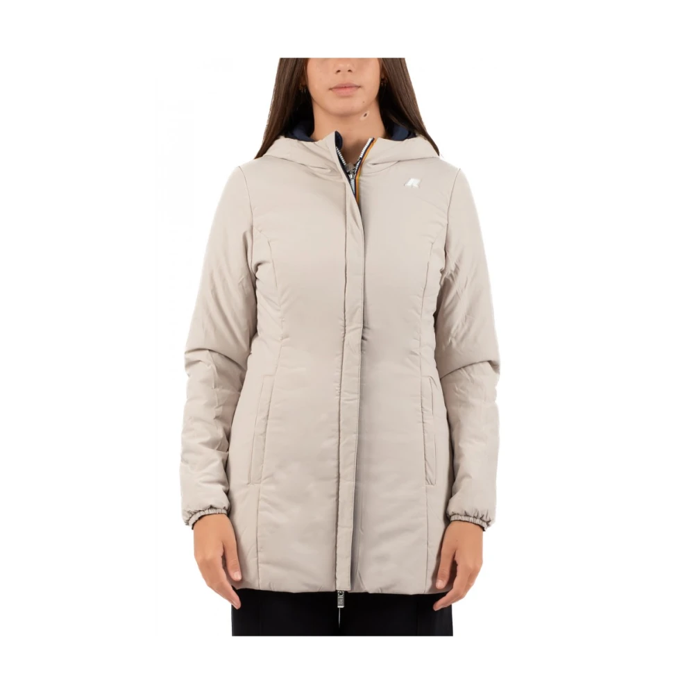 K-way Lichtgewicht waterdichte jas voor dames Beige Dames