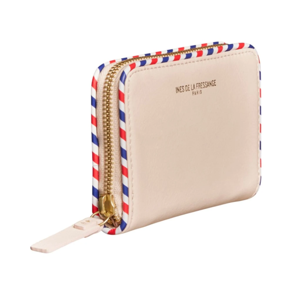 Ines De La Fressange Paris Marcia roze beige portemonnee en kaarthouder Beige Dames