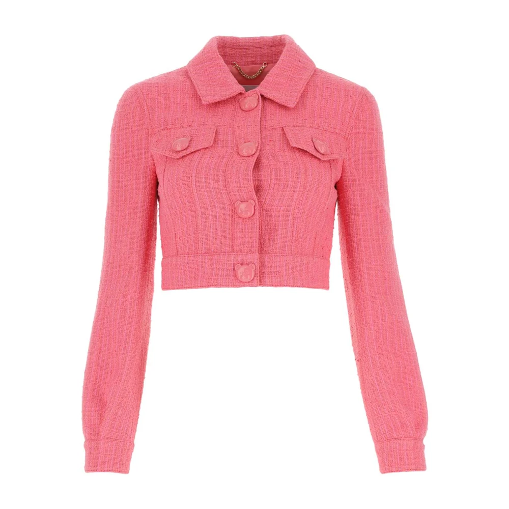 Moschino Rosa Boucle Jacka Pink, Dam