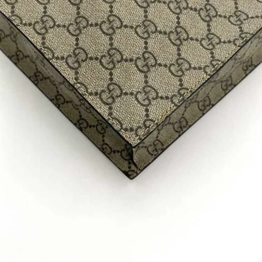 Gucci Vintage Pre-owned Fabric gucci-bags Beige Dames