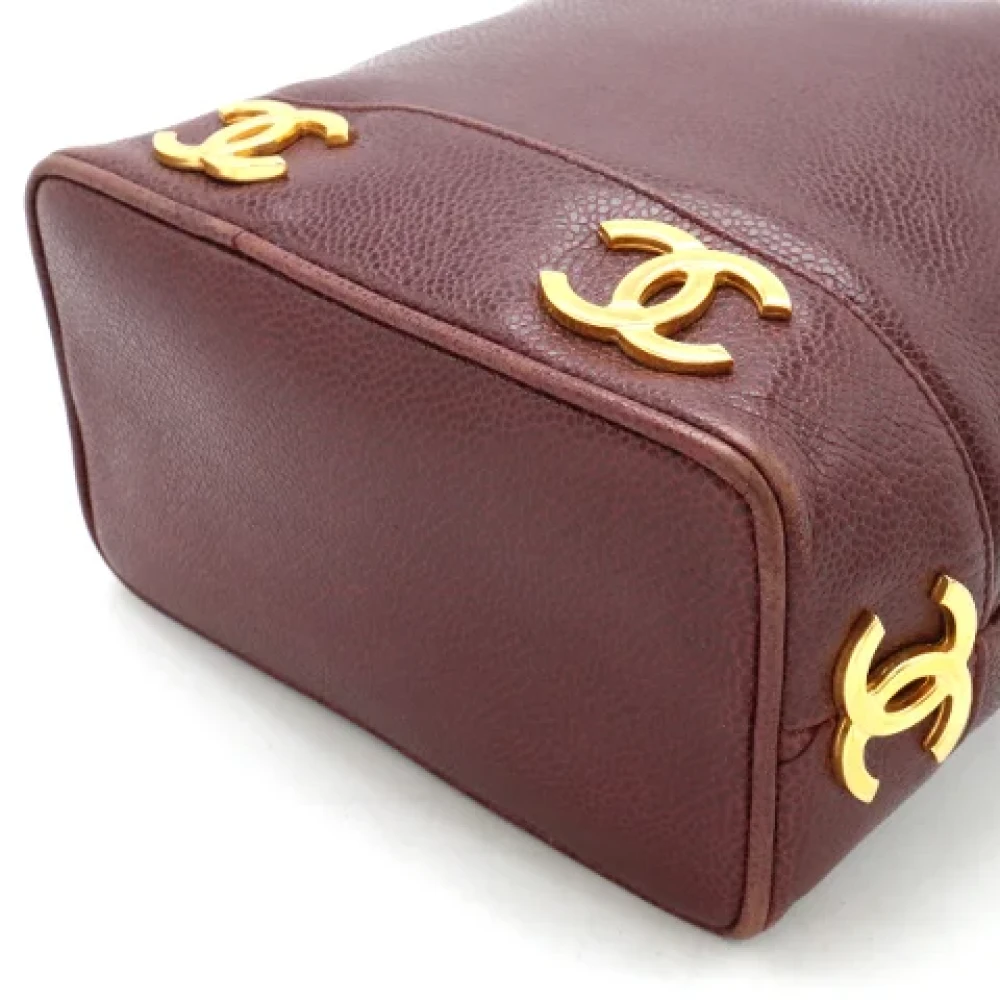 Chanel Vintage Pre-owned Leather chanel-bags Brown Dames