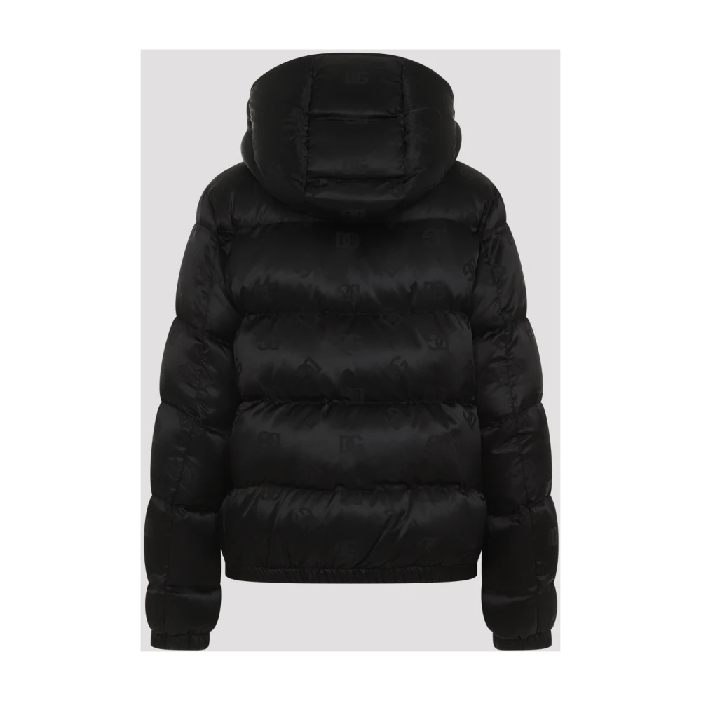 Dolce & Gabbana Gewatteerde jas in zwart Black Dames