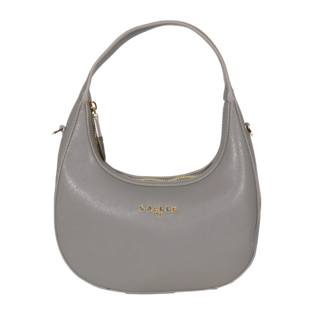 Gaëlle Paris Grijze Reg Hobo Tas Eco Saffiano Gray Dames