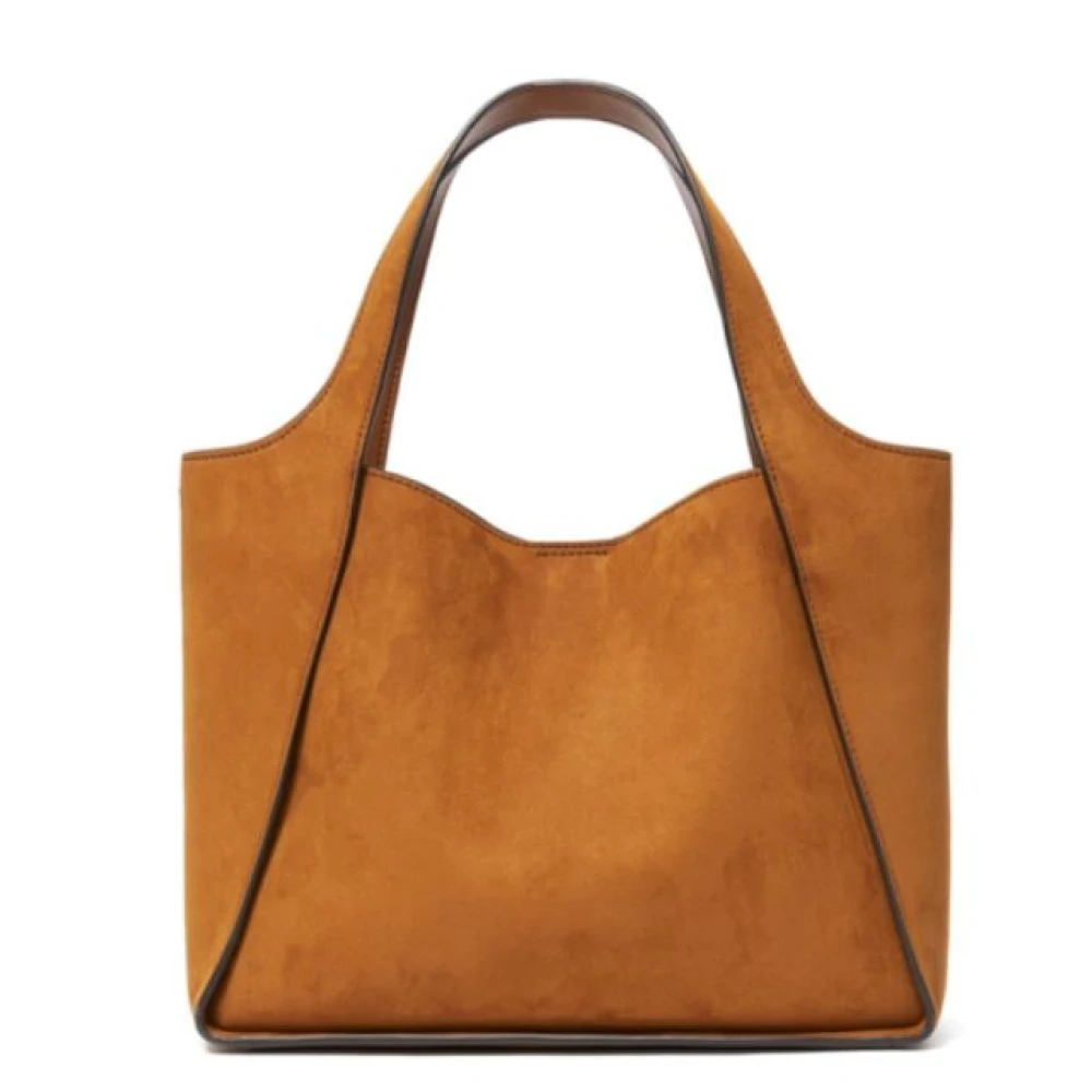 Stella Mccartney Bruine imitatie suède tas met studs Brown Dames