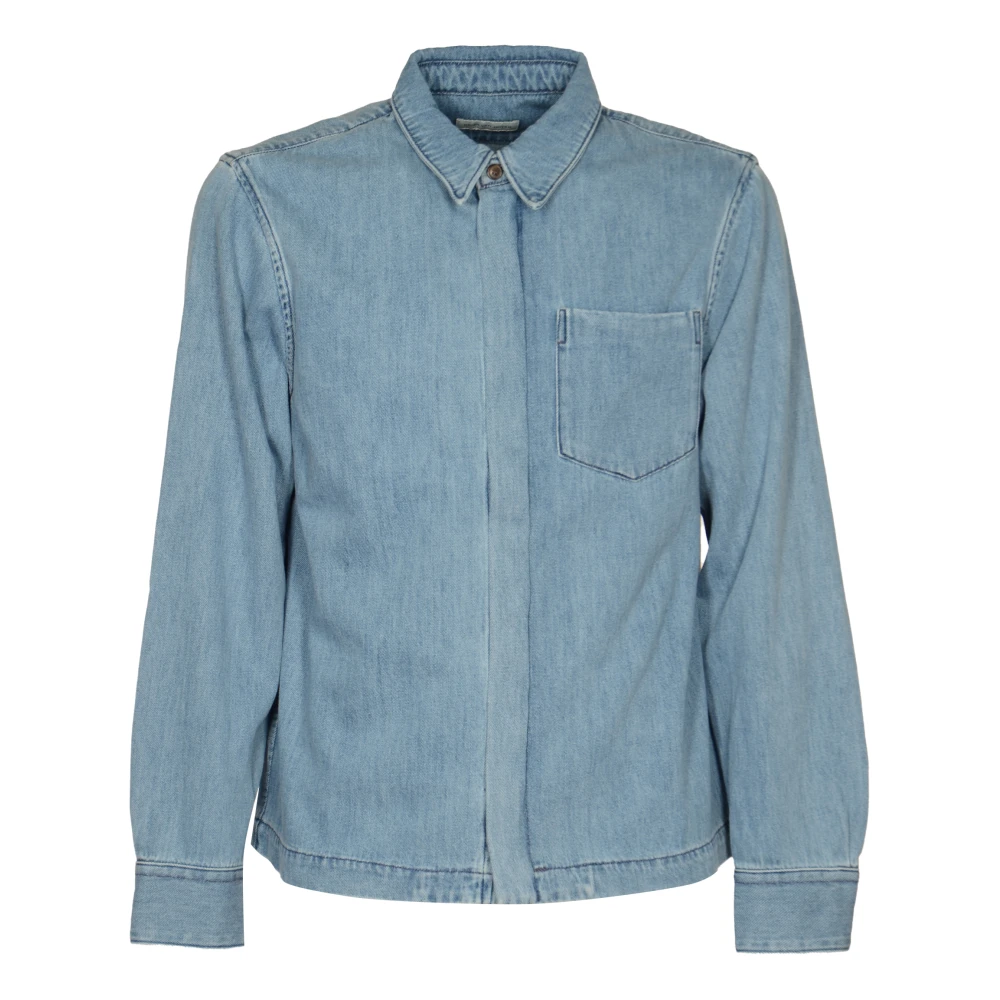 Dries Van Noten Blauw Shirt Corran Stijlvolle Collectie Blue Heren